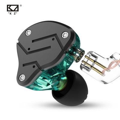 China KZ ZSN 1BA 1DD Stereo Sound Wired In Ear Earphone Stereo Bass Gaming Earphone Audiophile Monitor Deep Earbuds with 3.5mm Detachable Cable for sale