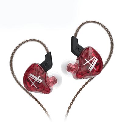 China Powerful Stereo Bass Hot CCA CA2 1 Dynamic High Fidelity Bass Earbuds In Ear Monitor Headphones Sport Noise Canceling Headset 3.5mm 2 PIN Red KZ Edx for sale