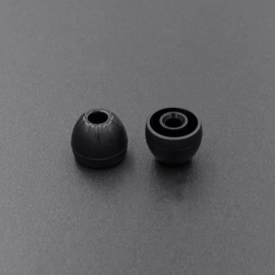 China For Earphone Earpads KZ CCA Ear Tips Replacement Earbuds Eartips Silicone Eargels Buds Universal Fit For In-Ear Headphones S/M/L Size Black for sale