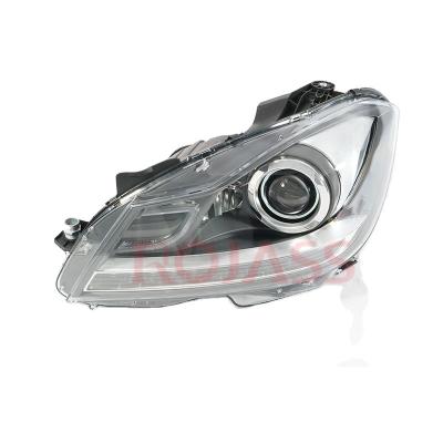 China Auto head light for Mercedes-Benz C class W204 C180 C200 230 C260 angel eyes head lamp auto Xenon head light for sale