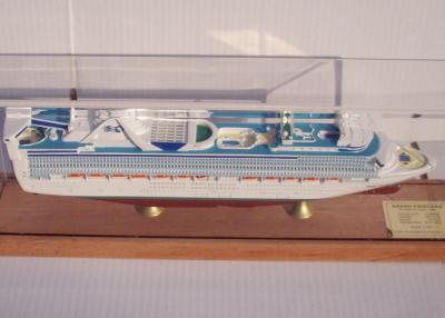 China OEM ODM Princess Cruise Ship Models With Injection Mold Making Anchor Material for sale