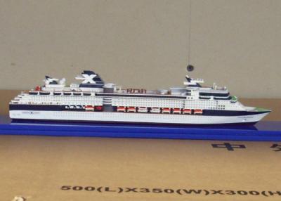 China Scale 1:1200 Millennium Class Celebrity Summit Cruise Ship 3d Ships Models With Engraving Printing for sale