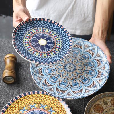 China Sustainable ceramic dishesOverglaze ceramic dish household dish dinnerware dinnerware for sale