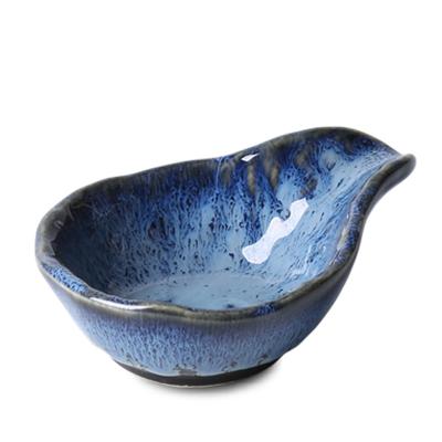 China Sustainable Creative Kiln Turned Ceramic Dinnerware Sets Shaped Dinner Plate for sale