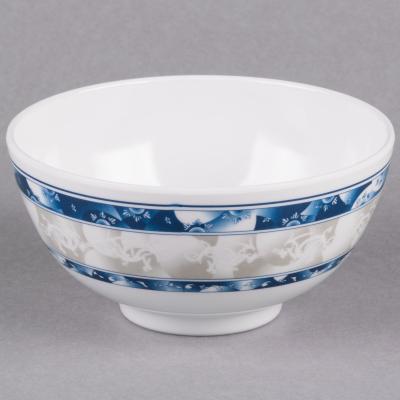 China Sustainable Melamine 3004DL Blue Dragon 12 oz. Melamine Round Rice Bowl - 12/Case for sale