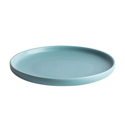 China Durable Dull Ceramic Bowl And Plate Household Snack Dish Tableware Nordic Bone Dish for sale