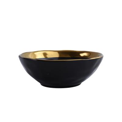 China Retro Phnom Penh melamine noodle bowl soup bowl creative sustainable European creative fruit salad vegetable bowl for sale