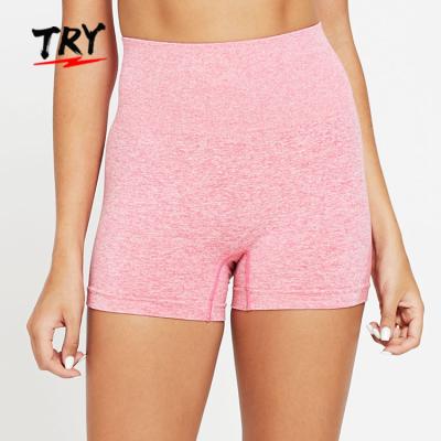 China K3188 Amazone Waist Peach Butt Women Breathable Yoga Seamless Shorts High Top Fitness Activewear for sale