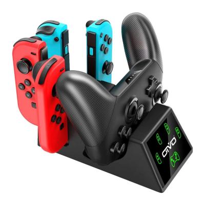 China ABS Plastic Controller Charging Dock for Nintendo Switch 5 in 1 Controller Charging Dock with LED Indicator for sale