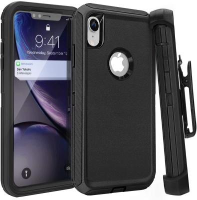 China Heavy Duty Clip Shockproof Case Belt Kickstand Cover Device Compatible For iPhone XR/XS/13/13 pro Max Amor Case [6.1 inch] for sale