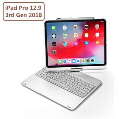 China Wireless for iPad Pro 12.9 Keyboard Case, Wireless Keyboard for iPad Pro 12.9 2018 3rd Gen Stand for Apple Pencil Charging for sale