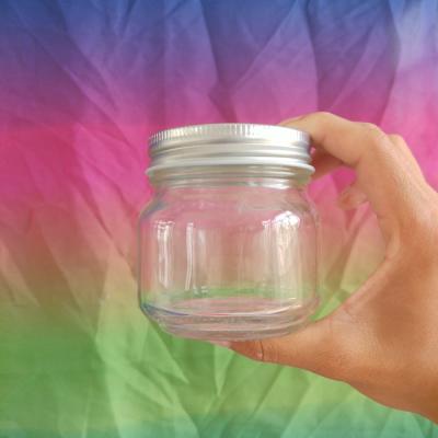 China Sustainable DAILY 8 oz 16oz DAILY Wide Mouth 4oz Dessert Glass Jar With Glass Lid for sale