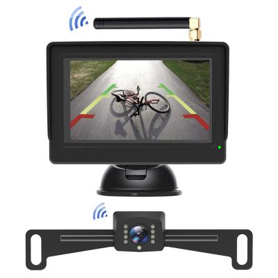 China RGB 4.3inch 2.4G IP68 Waterproof Wireless Car Camera Backup System for sale