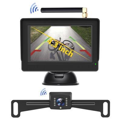 China RGB China Factory Digital HD 4.3 5 Inch Car Radio Reversing Rear Wide View Assist Night Vision Camera Monitor Backup System For Van for sale