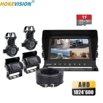 China Waterproof Heavy Duty Disc Tow Truck Camera CCTV System 4 Cameras SD Card for Fuel Trailer, Tanker for sale