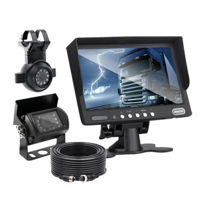 China Price 7 Inch 2CH 1Pcs CCD Rear View Waterproof Promotional Tractor Tow Truck Camera System for sale