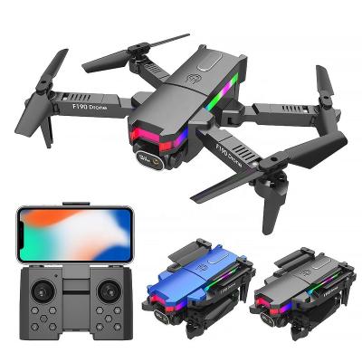 China Model F190 Wifi Fpv Remote Control Drone With Dual Camera And Live Video Camera 4k Hd Wide Angle Mini Drone F190 for sale