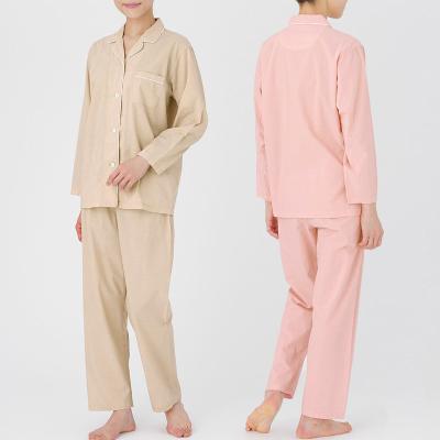 China 2201 QUICK DRY Pajamas Women Men Spring Couples Cotton Long Sleeve Home Suit Two Piece Pajamas Sleepwear for sale