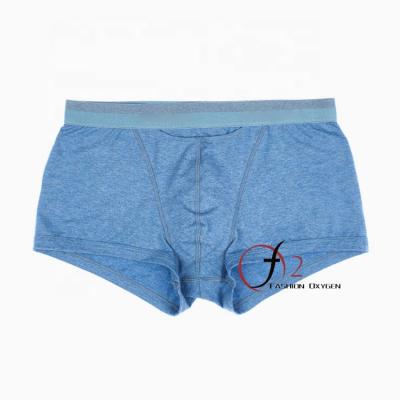 China Low Price Antibacterial Factory Custom Men's Underwear Cotton Open Fly Boxer Briefs Solid Color Comfortable Underwear For Middle Aged Men for sale