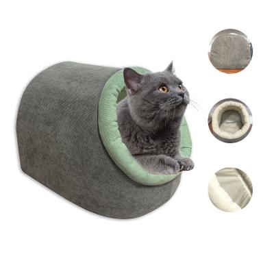 China Cat Tent Bed Breathable Pet Cave for Small Cats Kittens Folding Detachable Kittens Cat House Universal Disassembly for sale