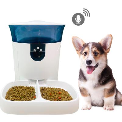 China Viable promotional remote control 6L dog food smart chip camera wifi pet driver automatic pet feeder for sale