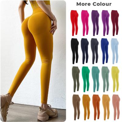 China Antibacterial hot low MOQ butt crack! crack! gym leggings yoga pants leggings for sale