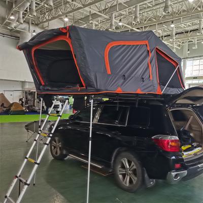 China Extended type high quality extra large hard roof car top 4 person camping automatic open shell aluminum tents for 4 trailer for sale