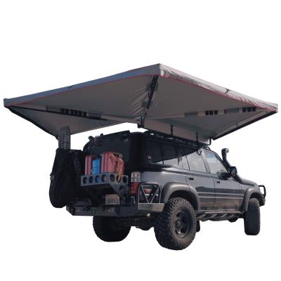 China Extended Type 4X4 Car Roof Side 270 Degree Free Standing Fox Wing Caravan Rooftop Tent SUV Off Road Tent for sale