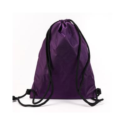 China Reusable Custom Logo Sports Backpack Polyester Drawstring Bag Printing Suction String Shopping Bags for sale