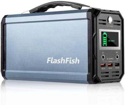 China PROFESSIONAL Flashfish 110V 220V 222Wh Power Station Camping Pure Sine Wave Solar Generator with Battery for sale