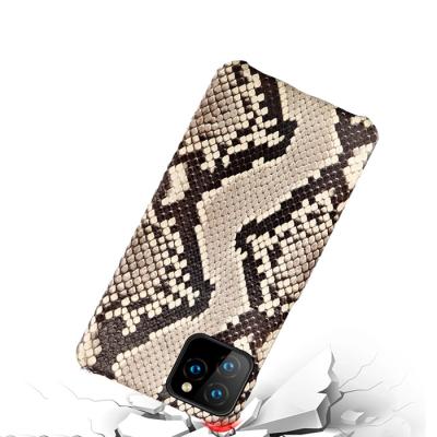 China High level python snack skin leather phone case back cover tpu pc cellphone case male/female handle design for iphone 12 case cover for sale