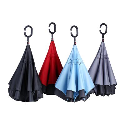 China Gift. Daily reverse coined umbrella for use in the car with C handle for sale