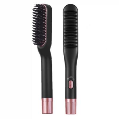 China Mini Tiktok Hair Straightener Brush Home Use Comfortable Professional Ceramic Flat Curler Iron Hair Styling Tools Hot Comb for sale