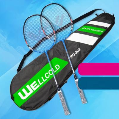 China Eastic & Durable good supplier alloy professional badminton racket covers for family outdoor games for sale