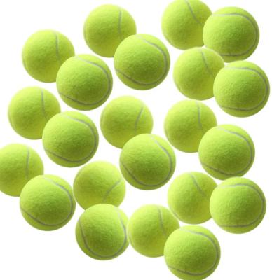 China Customized Super Cheap High Elasticity Yellow Tennis Balls For Match Training for sale