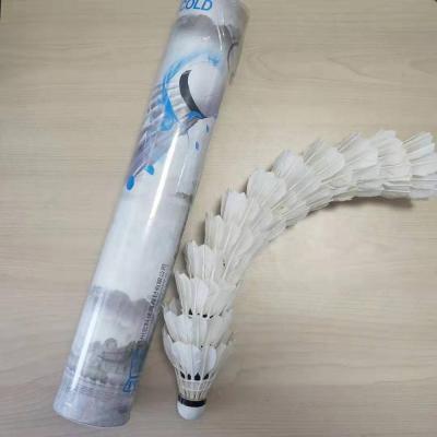 China Taiwan fiber tournament grade goose feather badminton shuttlecock, badminton shuttlecock china for wholesale for sale