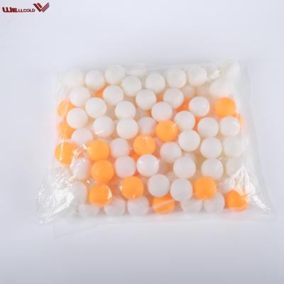 China Hot selling ABS table tennis balls, advanced ping pong ball white&orange training ball for sale