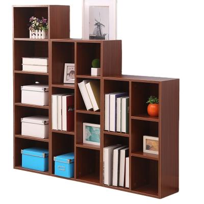 China Factroy SaleSimple Modern Design MDF Shelves (Size) Wall Shelf Adjustable Direct Bookshelf Modern Room Shelf In Wood Color For Living Room for sale