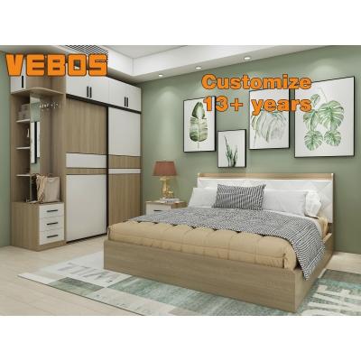 China Factory Direct Design Adjustable Home Bedroom Furniture Customized Neon Green Color (Size) and Bedroom Furniture Bed Wardrobe and Dresser for sale