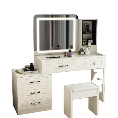 China (Size)Adjustable European bedroom dressing table storage cabinet integrated multifunctional derssing table for sale