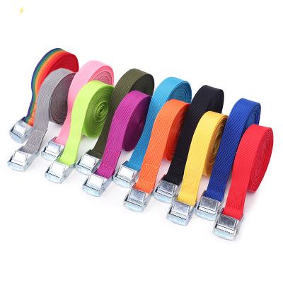 China Polyester 1inch Cam Buckle For Webbing Strap Lashing Motorcycle Tie Down Tie Down 250kgs Ratchet Tie Down for sale