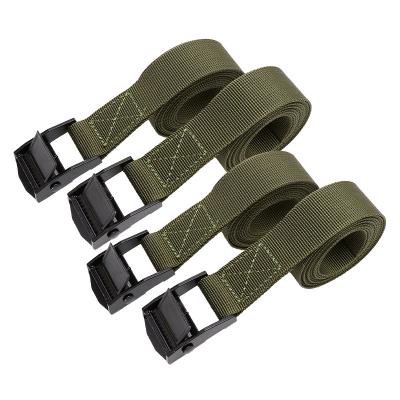 China Custom Polyester Tie Down Strap Polyester Belt Strap 1 Inch Cam Buckle 250 Kg Cargo Lashing Ratchet Strap for sale