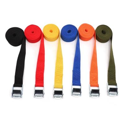 China Cargo Control 1inch Cam Buckle For Webbing Strap Lashing Motorcycle Tie Down Tie Down 250kgs Ratchet Tie Down for sale