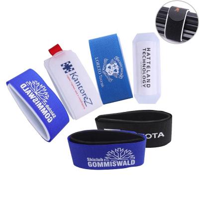 China Nylon+ EVA Foam Printed Hook and Loop Ski Straps Ski Snowboard Band Nordic Alpine for sale