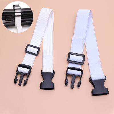 China Luggage Plastic Adjustable Suitcase Belt Elastic Strap With Plastic Release Buckle for sale