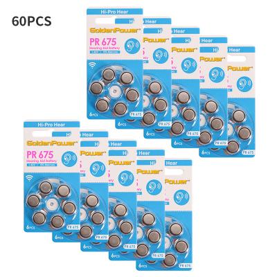 China Toys 312 675 a13 a10 hearing aid battery PR10/PR13/PR312 batteries A10/A13/A312/A675 hearing aids supply accessories for sale