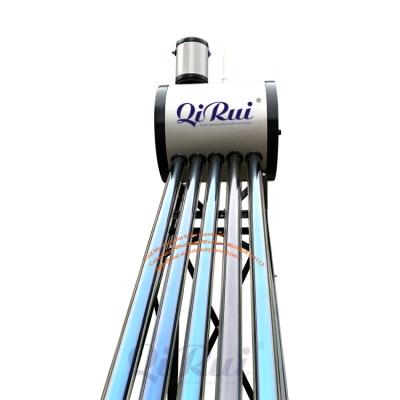 China Outdoor CE Approved 50 Liter High Efficiency Non-pressurized Vacuum Tube Solar Water Heater for sale