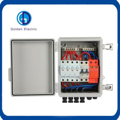 China Plastic Solar PV Combiner Box 2/3/4 input 1 output DC500V DC1000V for sale