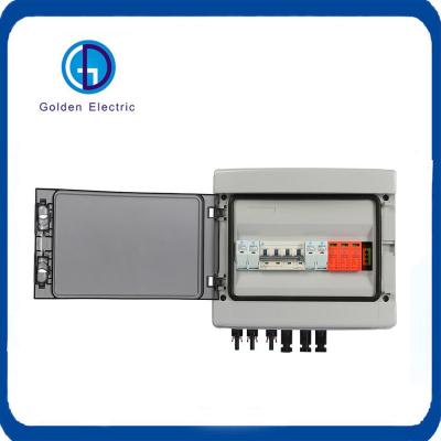 China DC Circuit 2 String Pv Combiner Box Waterproof Photovoltatic 1000V Solar Distribution Box for sale