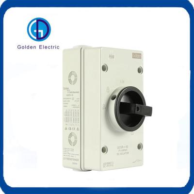 China Outdoor Waterproof Enclosure Series 1000V 1500V 16A 25A 32A Solar PV DC Isolator Switch for sale